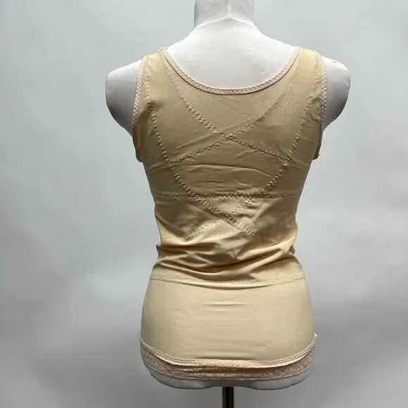 ARDYSS Women's T-Shirt Abdomen Control Back Support Girdle Shaper Large Beige - Picture 3 of 7